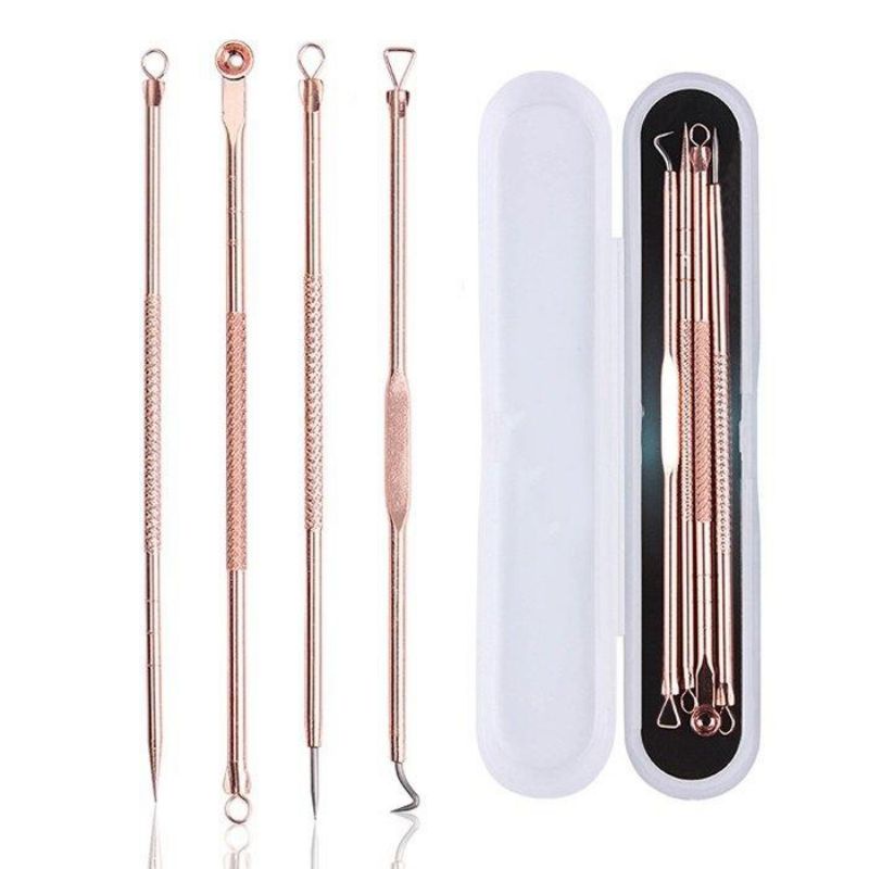 Bộ 4 món nặn mụn thần thánh, chất liệu không rỉ, dễ dàng, hết mụn thâm - Soleil shop