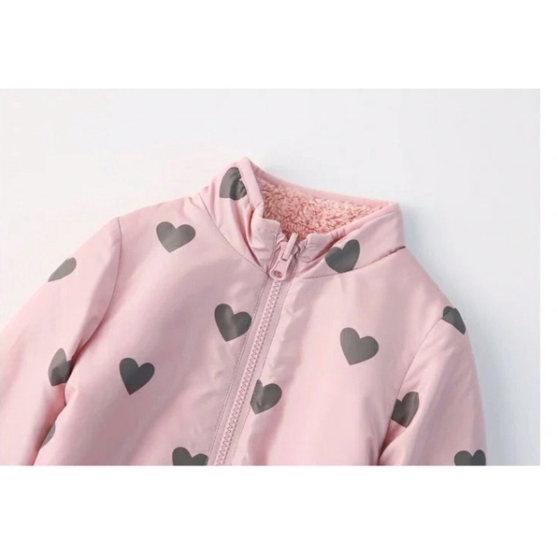 Áo Lông 2 Mặt Bé Gái Deesha_Áo Gió Cho Bé