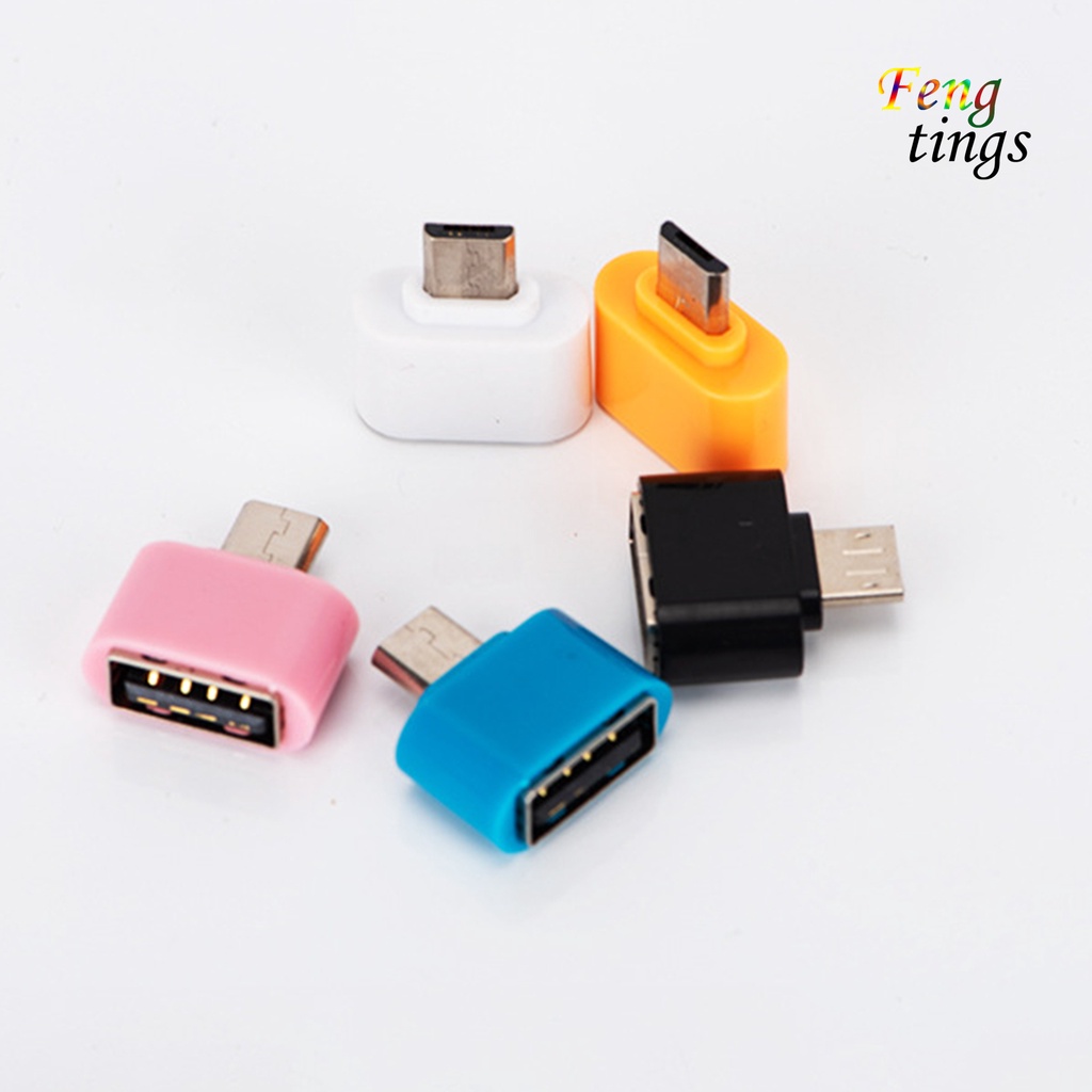 Set 5 Đầu Chuyển Đổi Dữ Liệu 2 Trong 1 Micro-USB Sang USB Female Cho Điện Thoại Di Động