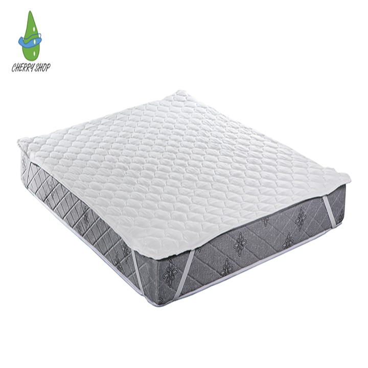 Tấm lót bảo vệ nệm chần gòn hay ga bảo vệ nệm cao cấp 3 lớp chất liệu cotton hàn quốc màu trắng đủ size