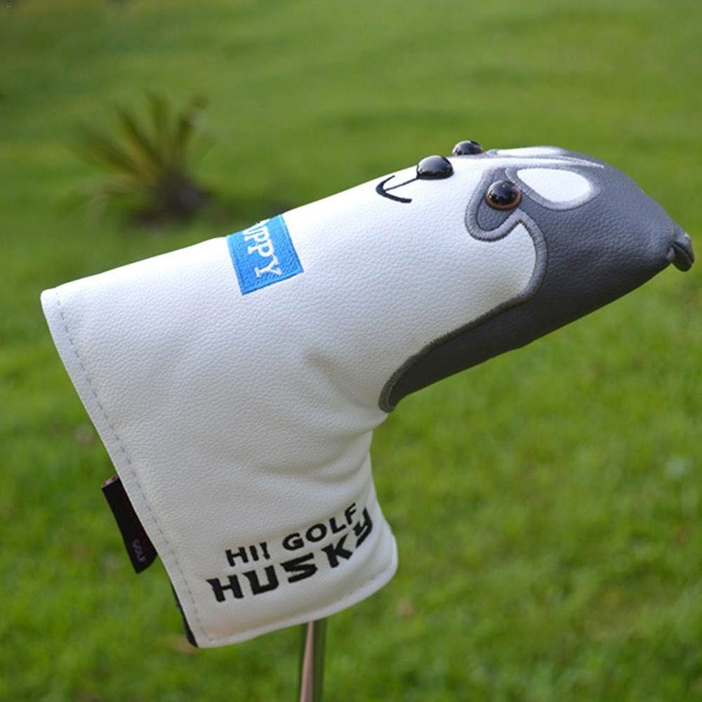 YIYU Vỏ Bọc Đầu Gậy Đánh Golf TYLER1 Bằng Da PU In Họa Tiết Hoạt Hình Chó Husky Dễ Thương