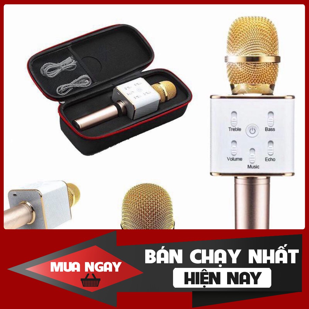 [FREESHIP] Mic Hát Karaoke Kiêm Loa Bluetooth 3in1 Q7 U thế hệ mới - Hàng chất lượng, cam kết giá tốt nhất miền nam