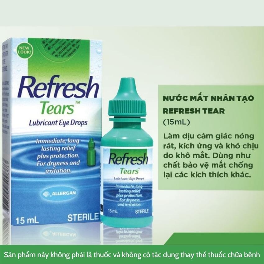 Dung dịch nhỏ mắt Refresh Tears (Lọ 15ml)-Date dài