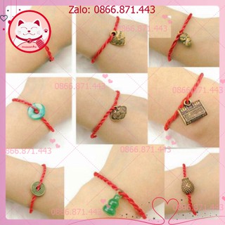 ⚡𝐅𝐑𝐄𝐄𝐒𝐇𝐈𝐏⚡ Set 10 dây vòng tay chỉ đỏ phong thuỷ quà tặng may mắn BUKAO - QA