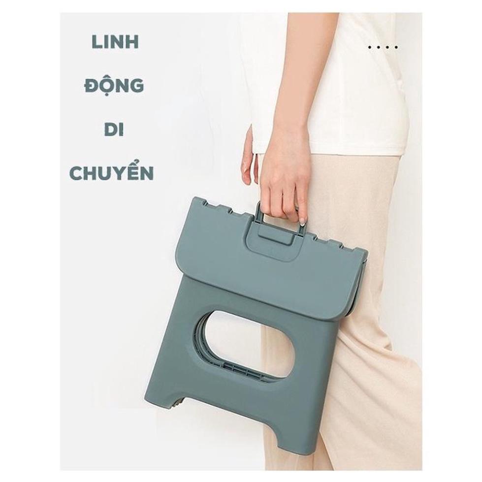Ghế đẩu gấp gọn 2058 Hokori Nhựa Việt Nhật .Ghế nhựa Hokori xếp gọn mang đi du lịch tiện lợi