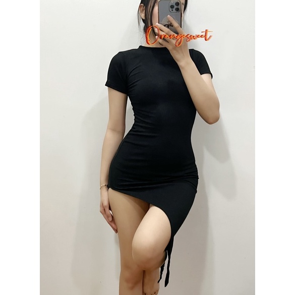 Đầm Ôm Body Xẻ Tà Cá Tính Sang Xịn Mịn  xẻ nhọn