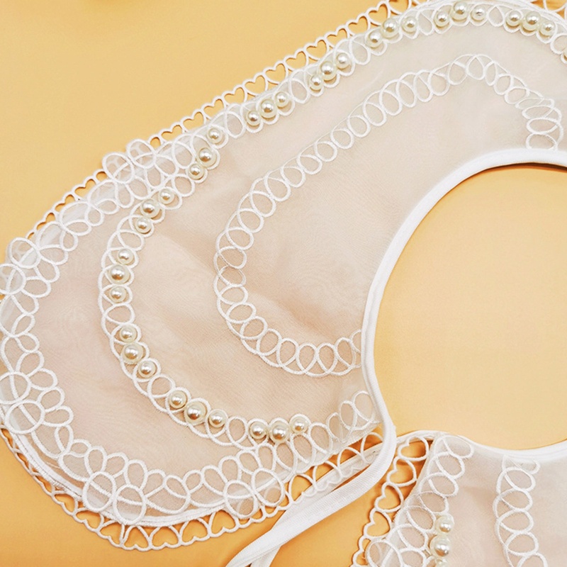 Cổ Áo Giả Thêu Họa Tiết Rỗng Có Thể Tháo Rời Cho Nữ