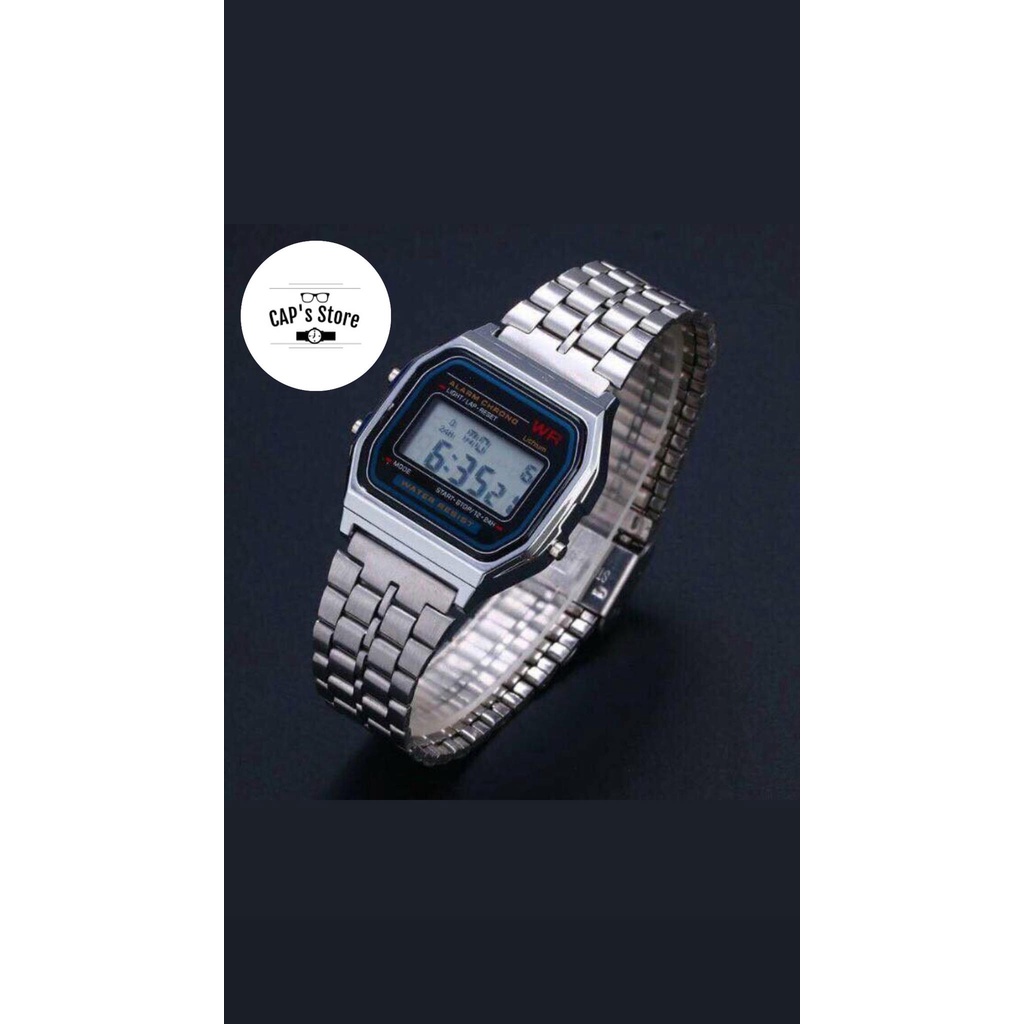 Đồng hồ thể thao nam nữ WR điện tử, full chức năng dáng casio dây kim loại | BigBuy360 - bigbuy360.vn