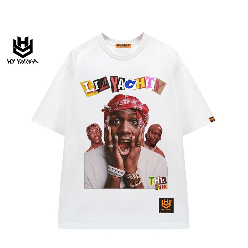 Áo thun tay lỡ HY KOREA nam nữ form rộng unisex in hình LiLyachty DC243.
