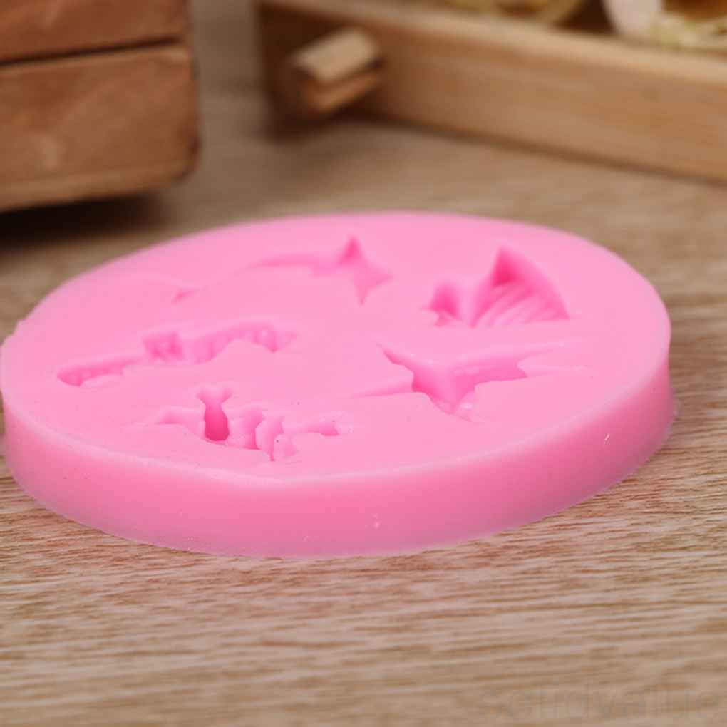 Khuôn Silicon Làm Bánh / Xà Phòng / Bánh Mousse Hình Cá Ngựa Biển Diy 1 Cái