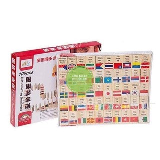 ĐỒ CHƠI GỖ - DOMINO CỜ 100 QUỐC GIA