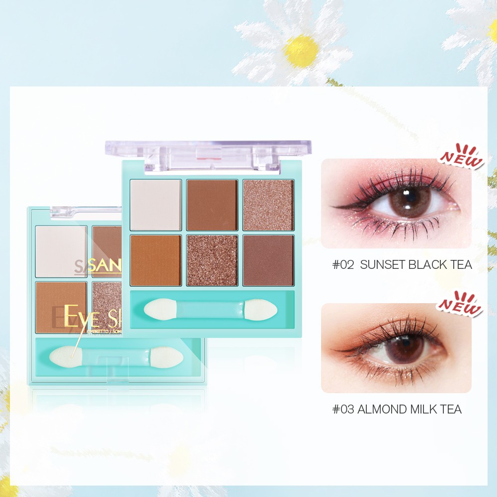 Bảng phấn mắt SANIYE E0644 nhám với 6 màu 5.4g | BigBuy360 - bigbuy360.vn