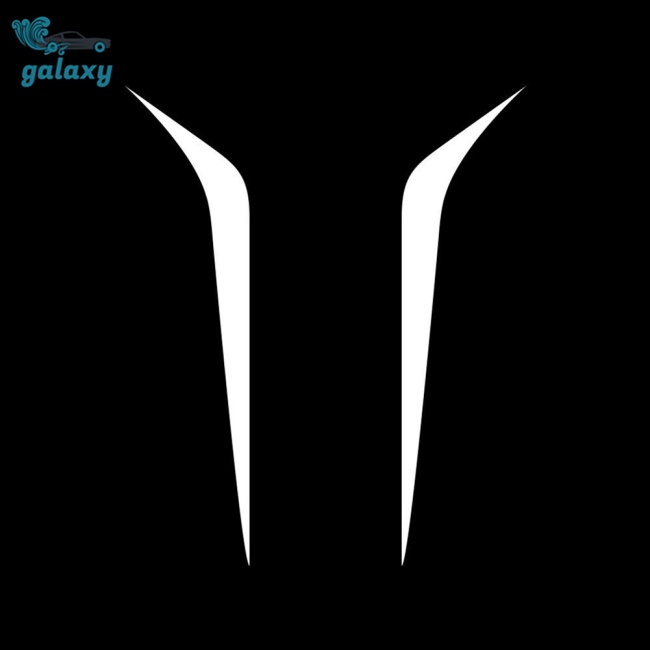 Galaxy Bộ 2 Miếng Dán Trang Trí Xe Hơi Họa Tiết Kẻ Sọc Diy