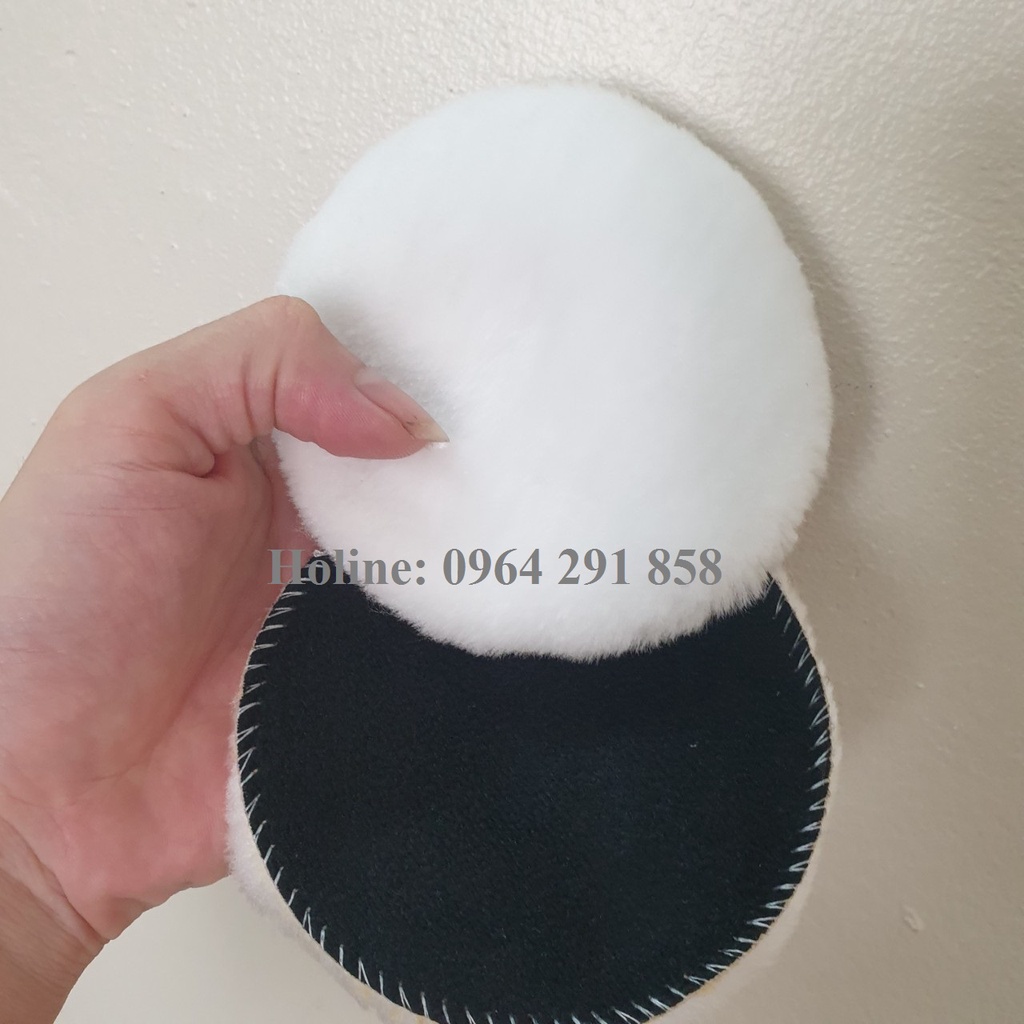 Miếng phớt lông cừu đánh bóng xe đường kính 3/4/5/6/7 inch