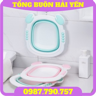 [Hot] Chậu rửa mặt gấp gọn hình con cua ngộ nghĩnh giúp bé thích hơn khi rửa mặt và vệ sinh hàng ngày