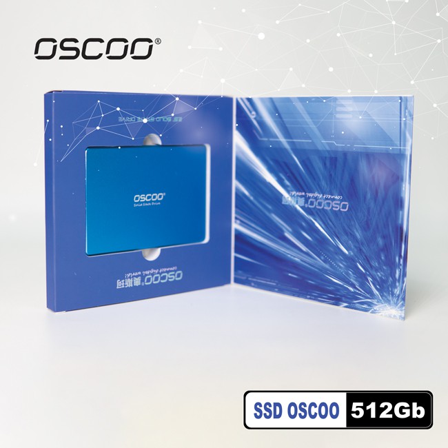 Ổ cứng SSD OSCOO 512GB SATA III 2.5 inch đọc 550MB/s / ghi 530MB/s (Blue)