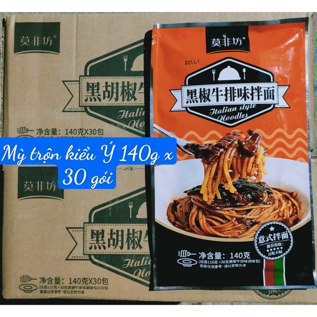 Mỳ trộn vị kiểu ý - Mỳ trộn spaghetti