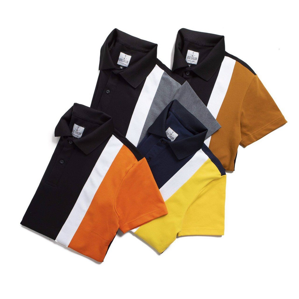 Áo thun Polo GẤU 194 Cổ Trụ Cao Cấp Unisex vải cá sấu Poly co dãn 4 chiều dày dặn form gerular fit