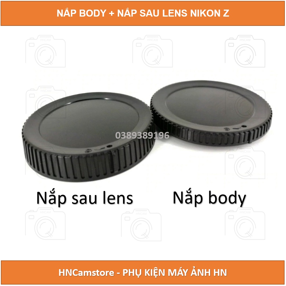 BỘ NẮP BODY + NẮP SAU LENS MÁY ẢNH NIKON NGÀM Z