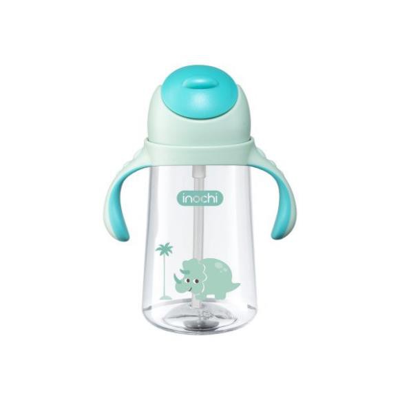 Bình Nước Trẻ Em Goki Dino 470ml Bình Tập Uống Nước Cho Bé Có Tay Cầm