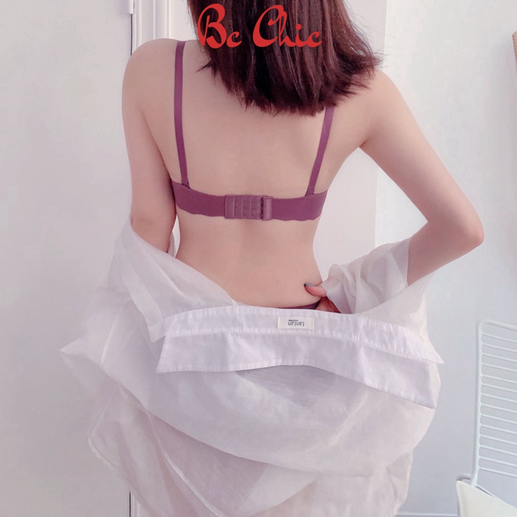 Áo Lót Nữ , Áo Ngực Nữ Nâng ngực quả ngang Đúc Su đệm bàn tay tôn vòng 1 quyến rũ mã 2220 BC_CHIC LINGERIE