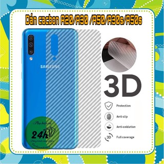 Dán Mặt Sau Lưng Carbon 3D Samsung Galaxy A30 / A20 / A50 / A30S / A50S