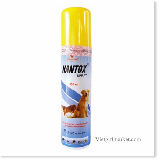 Hanpet.GV- HANTOX Và Thần Tốc 120ml (2 loại) Xịt ve, ghẻ, chấy, rận, bọ chét trên chó mèo