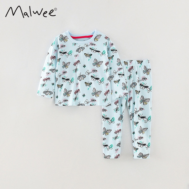 TH101 Bộ đồ cotton dài tay cho bé gái của Malwee