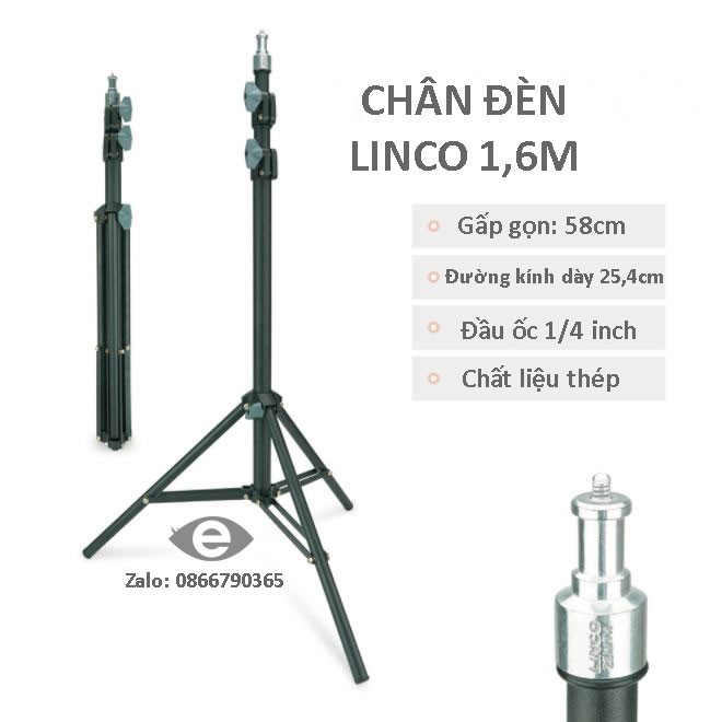 Bộ đèn studio LINCO chụp ảnh, quay phim, Livestream chuyên nghiệp 40x40cm