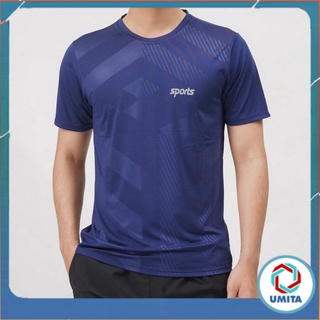 Áo Thun thể thao nam có cổ tròn dập vân chất thun lạnh cao cấp giá rẻ AT09 - UMITA SHOP