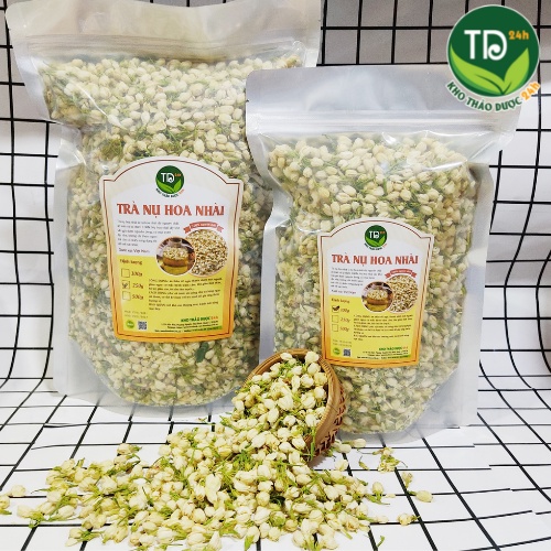 Trà hoa nhài  sấy lạnh, đẹp nguyên nụ, cải thiện tiêu hóa, giảm cân, làm đẹp da, chống lão hóa