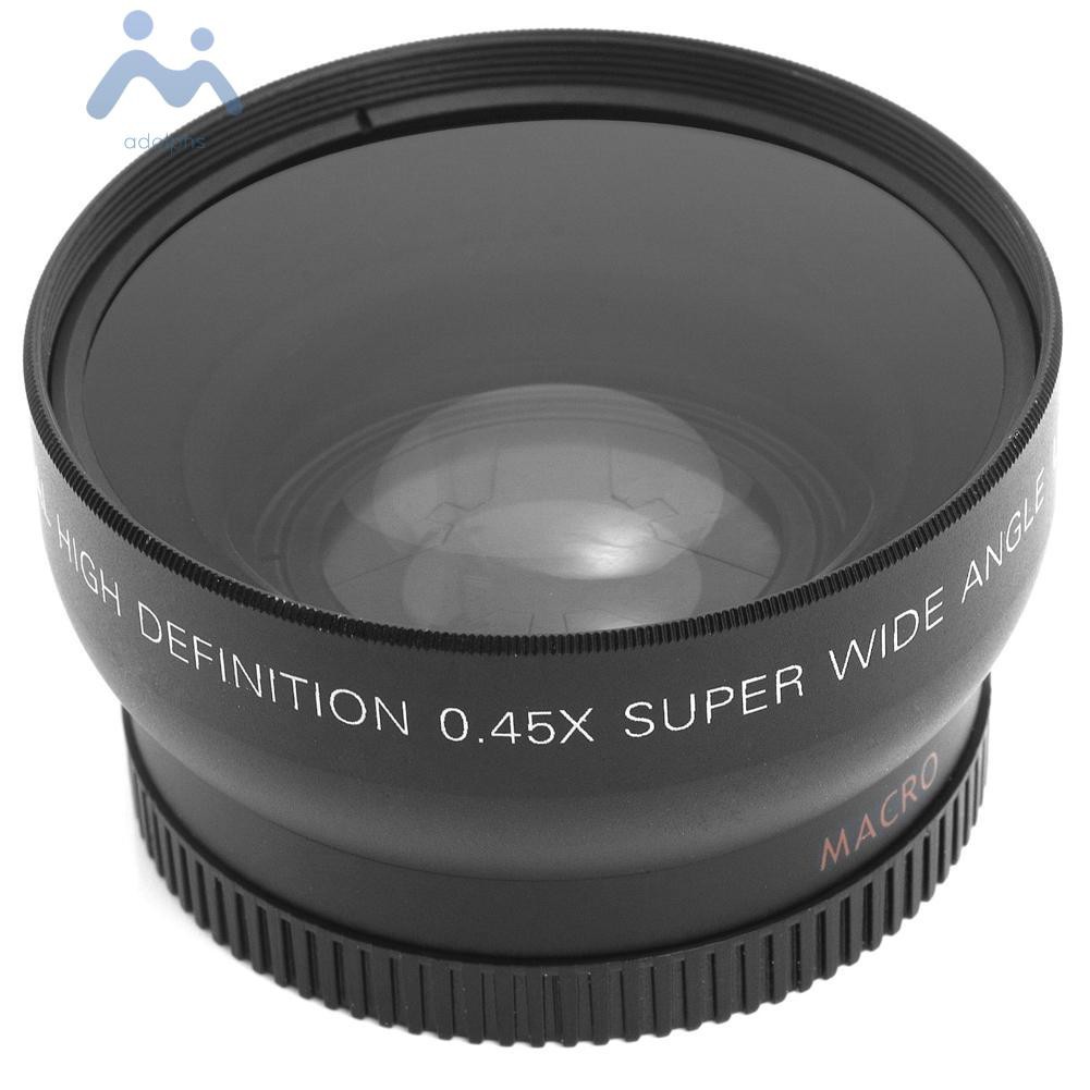 Ống Kính Góc Siêu Rộng 0.45x 52mm Cho Máy Ảnh Nikon 18-55mm 55-200mm 50mm