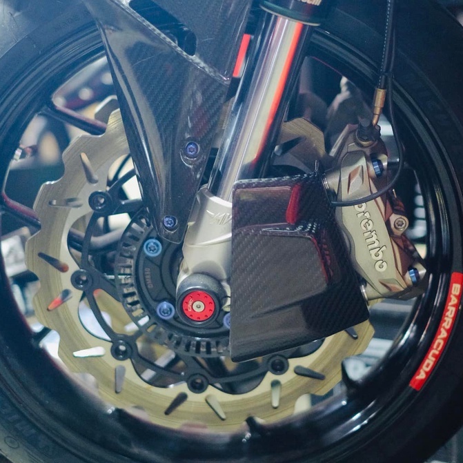 Hốc gió làm mát đĩa thắng Carbon Oya chính hãng - Home Motorcycle Workshop