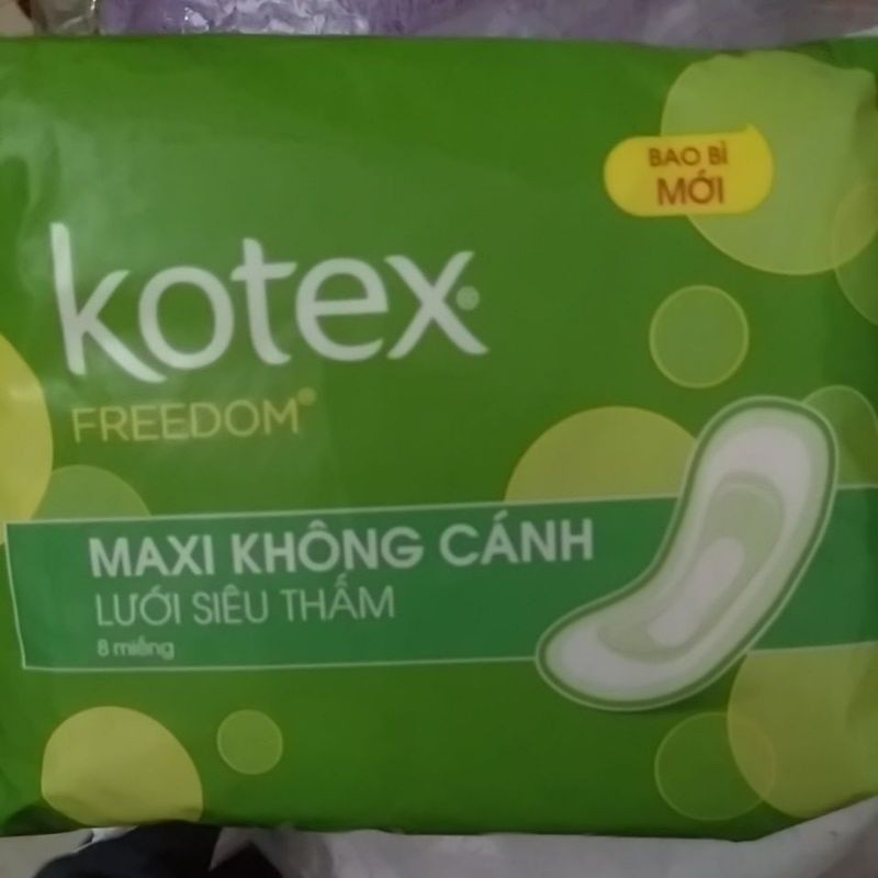 BVS Kotex Freedom siêu thấm không cánh/có cánh 8 miếng