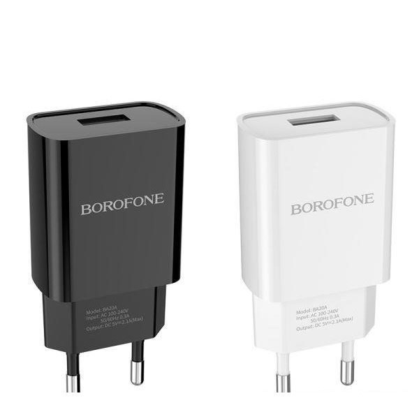 BOROFONE - Cóc Sạc BA20A - 1 Cổng USB 2.1A (EU)