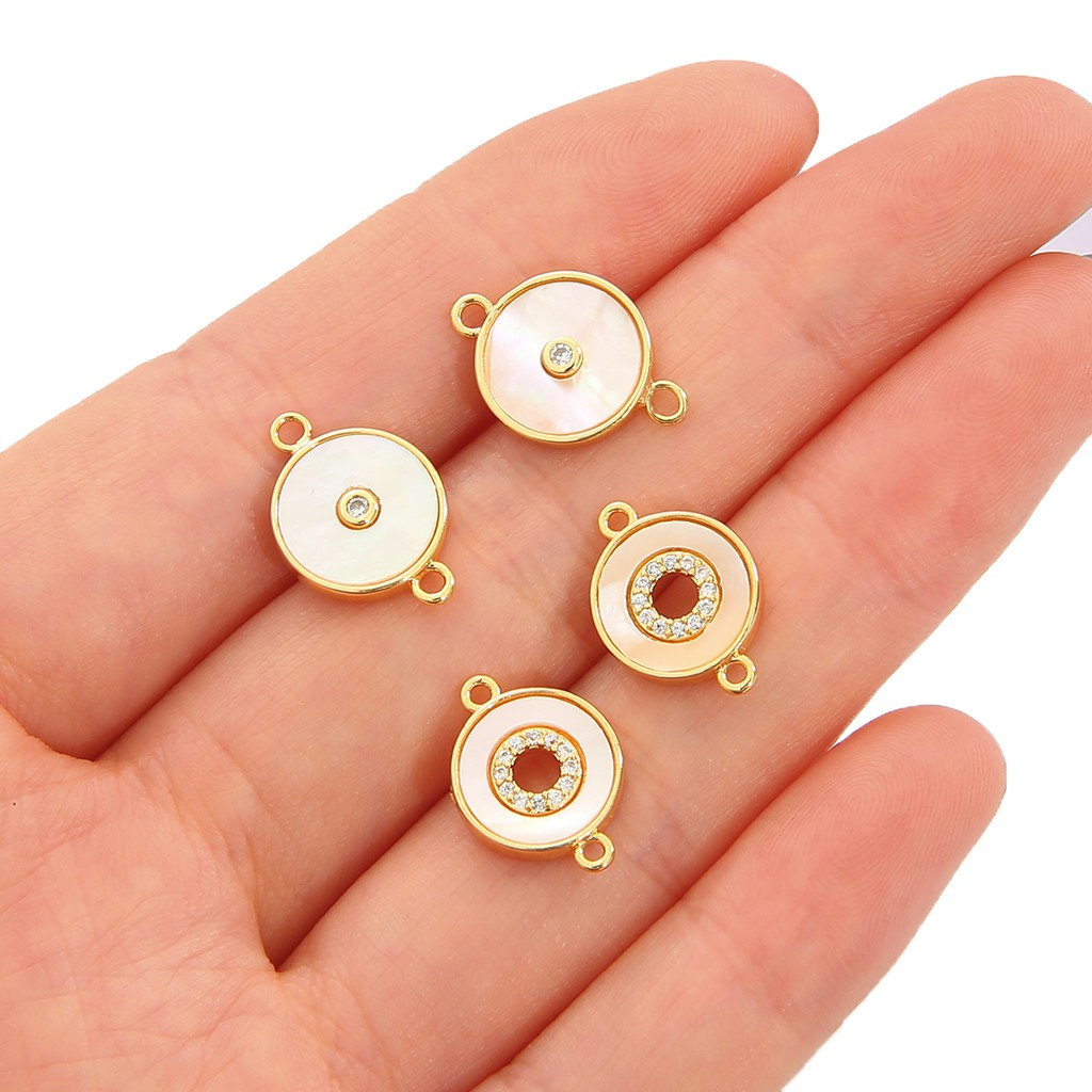 Mặt dây Beadia bằng đồng mạ vàng 18k thiết kế thời trang