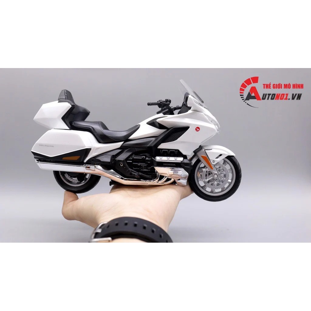 MÔ HÌNH XE HONDA GOLDWING 2020 WHITE 1:12 WELLY 7488