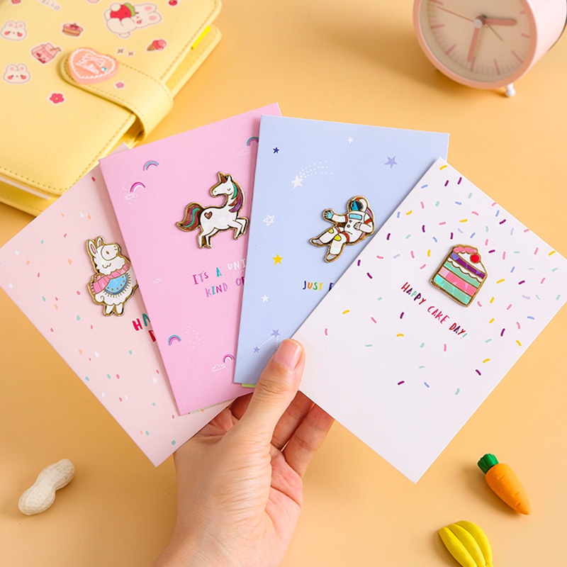 Thiệp giáng sinh mini hình hoạt hình dễ thương