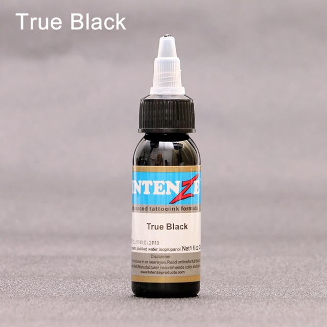 Mực đen xăm hình true black intenze 30ml hàng có sẵn