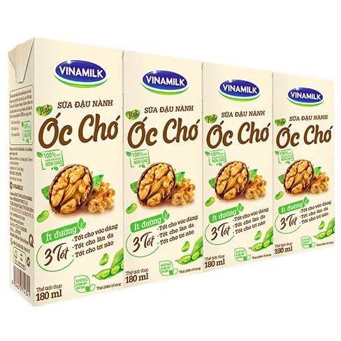 THÙNG 48 HỘP 180ML SỮA ĐẬU NÀNH VINAMILK CÁC VỊ