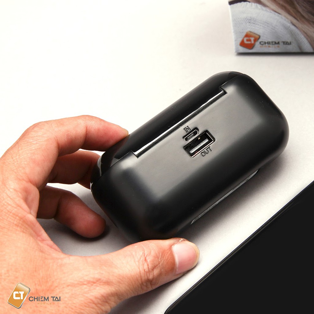 Tai Nghe Bluetooth Không Dây 5.0, AMOI F9 ( TÍCH HỢP DỰ PHÒNG )