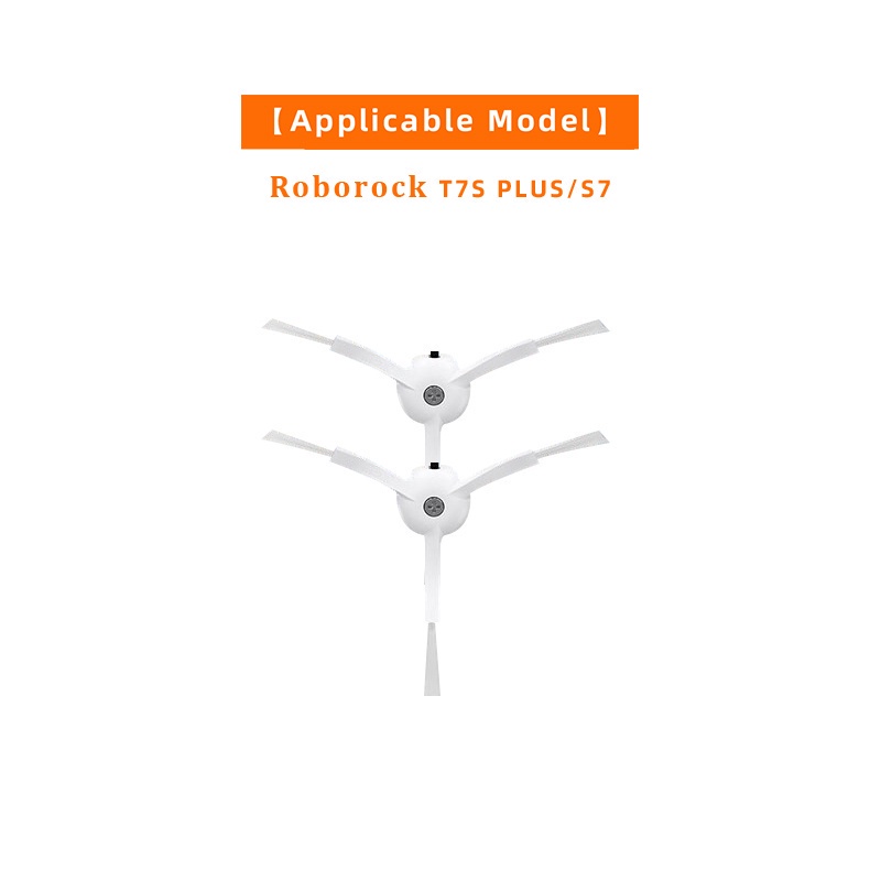 Bàn Chải Bên 3 Chân Màu Trắng Dành Cho Máy Hút Bụi Roborock T7S Plus s7