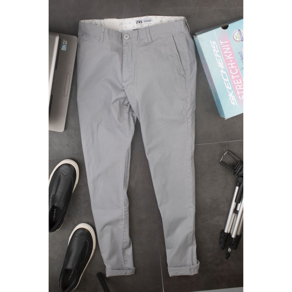 Sale quần kaki FORM TO dáng slimfit vải co giãn mềm mịn