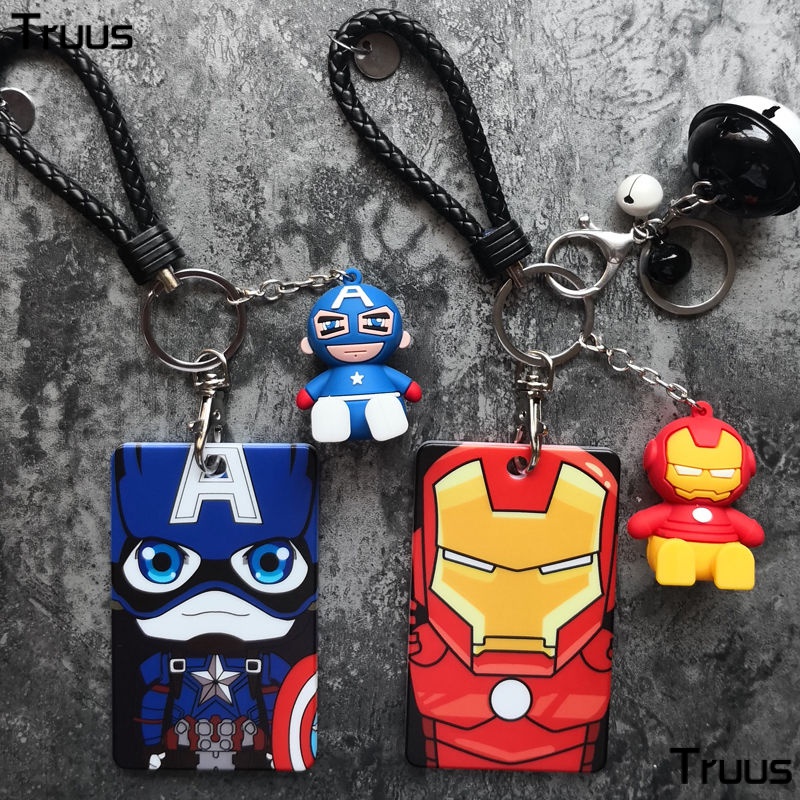 Disney Ví Đựng Thẻ Xe Buýt / Thẻ Truy Cập Họa Tiết Marvel Iron Man 0DSI Sáng Tạo