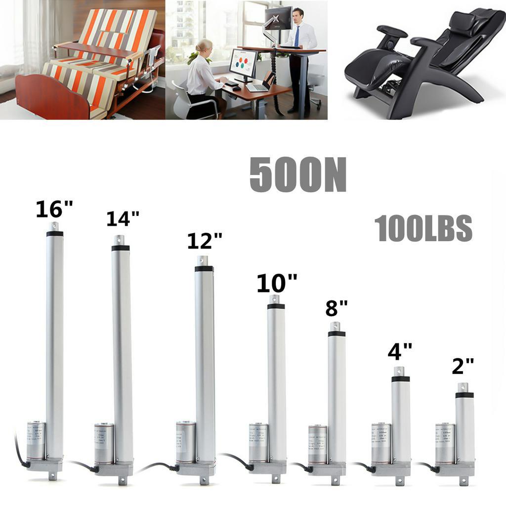 Thiết Bị Nâng Hạ Cánh Động Cơ Tuyến Tính 500n 50-400mm 12v