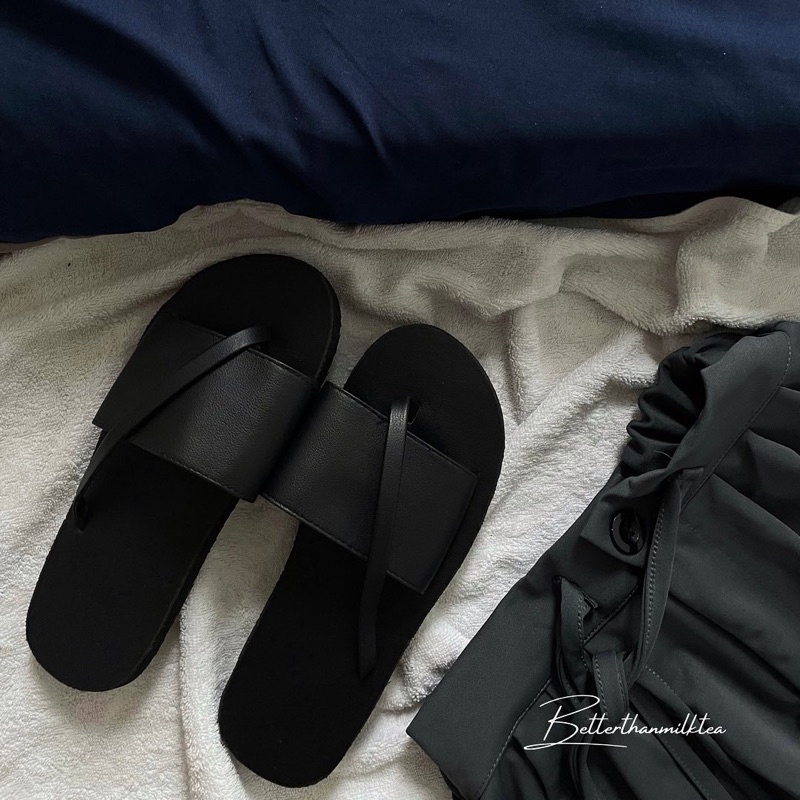 Dép sandal xỏ ngón quai ngang basic