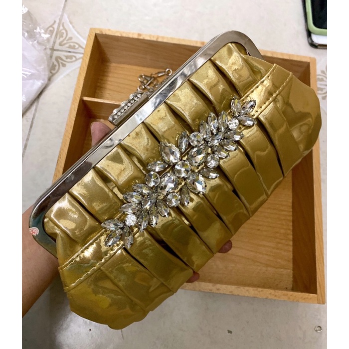 Túi Đầm Đeo Vai Gắn Hoạ  Tiết Cao Cấp