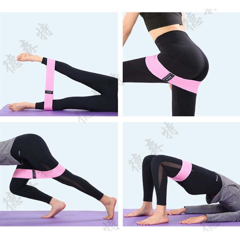 Dây kháng lực tập chân mông, dây mini Band, phụ kiện tập gym, đồ dùng thể thao tại nhà đa năng, vòng cao su đàn hồi