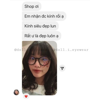 Gọng Kính Cận Nhựa Tròn Basic Unisex