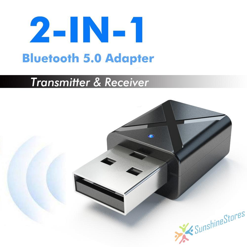 USB interface Bluetooth 5.0 receiving transmitter 2-in-1 for car and TV ter Equipment